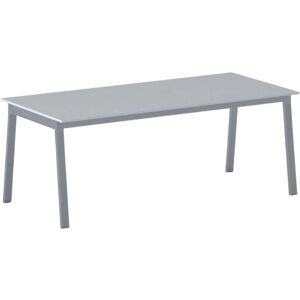 B2B Partner Schreibtisch, Mehrzwecktisch PRIMO BASIC, 2000 x 900 mm, graues Fußgestell, grau