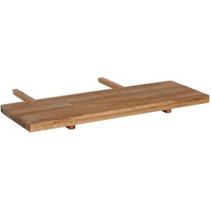 Ansteckplatte HOME AFFAIRE Ansatztischplatten Gr. B/H/T: 100 cm x 4 cm x 40 cm, beige (naturfarben) Zubehör für Esstische Wildeiche, in zwei Breiten und Holzfarben