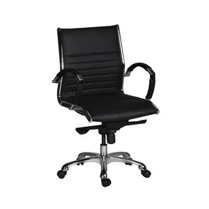 Amstyle Bürostuhl 107 x 60 x 60 cm Schwarz