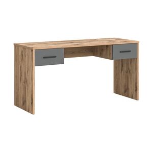 XONOX.home Schreibtisch MASON in Nox Eiche und Basalt grau 150 x 76 cm