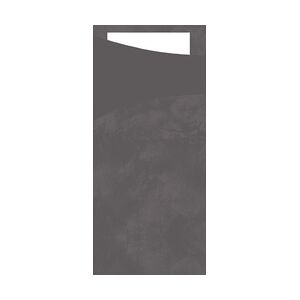 Serviettentasche Sacchetto   Farbe: Grau Weiß