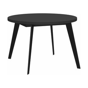 Esstisch Ausziehtisch TABLE ROUND 110 - 155 cm Schwarz matt, von Forte