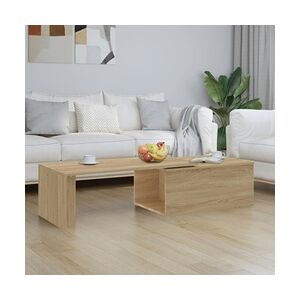 vidaXL Couchtisch Sonoma-Eiche 150x50x35 cm Holzwerkstoff