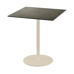 Urban Terrassentisch Sand gestell + Midnight Marble HPL 70x70 cm