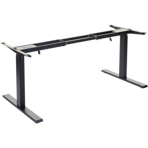 Gestell HHG 766, variables Tischgestell für Schreibtisch, elektrisch höhenverstellbar Memory 29kg schwarz - black