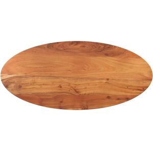 Tischplatte 100x40x2,5 cm Oval Massivholz Akazie Vidaxl Braun