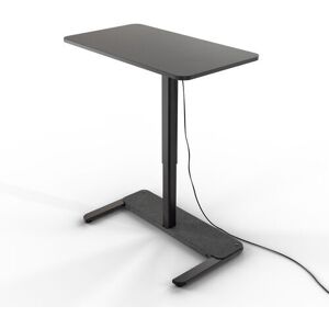 Yaasa Desk One 91 x 51 cm - Elektrisch höhenverstellbares Stehpult   dunkelgrau/schwarz