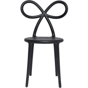 qeeboo Ribbon Chair Stuhl - black - 45,5 x 49,5 x 83,5 cm