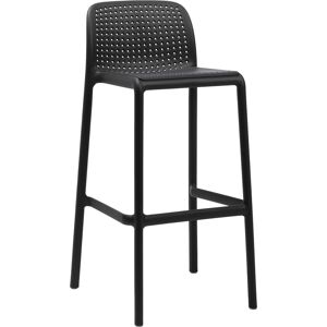 Nardi Lido Stool Barhocker Outdoor - 4er Set - antracite - 4er Set: Breite: 49 cm, Höhe: 97 cm, Tiefe: 49,5 cm