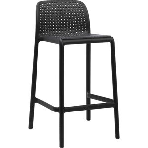 Nardi Lido Stool Mini Barhocker - 4er Set - antracite - 4er Set: Breite: 47,5 cm, Höhe: 86,5 cm, Tiefe: 49,5 cm