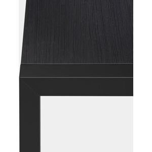 Kristalia Sushi Holz Indoor Tisch 100 x 200cm   Tischplatte Eiche schwarz Holzfurnier, Beine schwarz lackiertes Aluminium (farbähnlich RAL 9004)