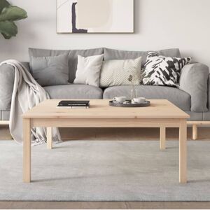 vidaXL Couchtisch 100x100x40 cm Massivholz Kiefer - Braun - Size: 100 x 100 x 40 cm