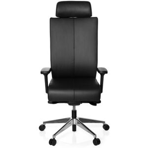 hjh OFFICE PRO-TEC XXL   Leder - Profi Bürostuhl Schwarz