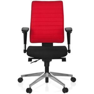 hjh OFFICE PRO-TEC 350 - Profi Bürostuhl Schwarz / Rot