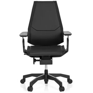 hjh OFFICE GENIDIA BLACK   Leder - High End Bürostuhl Schwarz