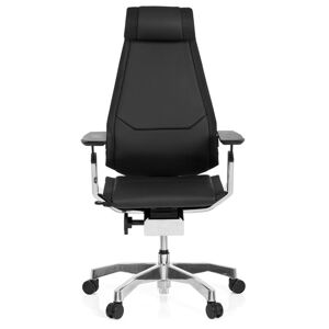 hjh OFFICE GENIDIA PRO   Leder - High End Bürostuhl Schwarz