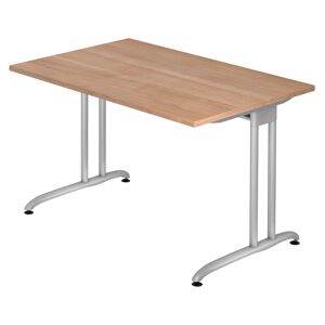 hjh OFFICE PRO BELA 12 S   Schreibtisch - 120 x 80 Nussbaum