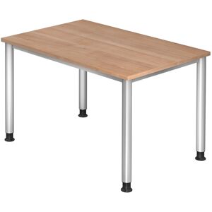 hjh OFFICE PRO HILO 12 S   Schreibtisch - 120 x 80 Nussbaum höhenverstellbar