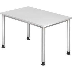 hjh OFFICE PRO HILO 12 S   Schreibtisch - Weiß 120 x 80 höhenverstellbar