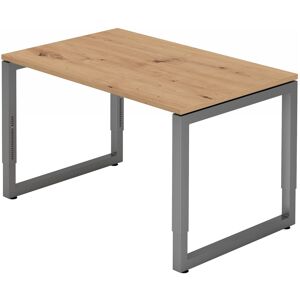 hjh OFFICE PRO REGO 12 G   Schreibtisch - 120 x 80 höhenverstellbar Asteiche