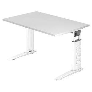 hjh OFFICE PRO UNDA 12 W   Schreibtisch - 120 x 80 höhenverstellbar Weiß/Weiß