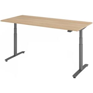 hjh OFFICE PRO XDLR 19 G   180x80   Schreibtisch elektrisch höhenverstellbar - 180 x 80 Eiche elektrisch höhenverstellbar