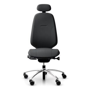 Ergonomischer Bürostuhl RH Mereo 300, Stoff Dark Grey (Select SC60134), Nackenstütze Ja, Armstütze Nein, Fußkreuz Silber