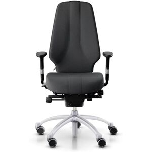 Ergonomischer Bürostuhl RH Logic 400 Elite 24/7, Stoff Dark Grey (Select SC60134), Nackenstütze Nein, Armstütze Ja, Fußkreuz Silber