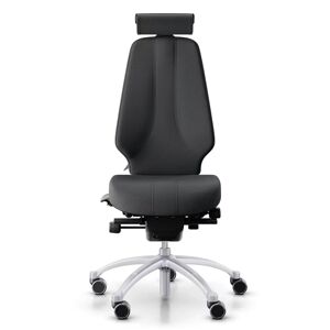 Ergonomischer Bürostuhl RH Logic 400 Elite 24/7, Stoff Dark Grey (Select SC60134), Nackenstütze Ja, Armstütze Nein, Fußkreuz Silber