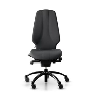 Ergonomischer Bürostuhl RH Logic 400 Komfort, Stoff Dark Grey (Select SC60134), Nackenstütze Nein, Armstütze Nein, Fußkreuz Schwarz