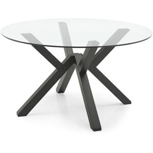 Connubia Calligaris Connubia mikado tisch mit buchenholzstruktur und platte aus gehärtetem glas