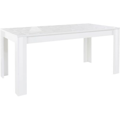 Lc Esstisch LC „Prisma“ Tische weiß (weiß hochglanz lack, mit siebdruck lack) Esstisch Rechteckige Esstische rechteckig Breite 180 cm