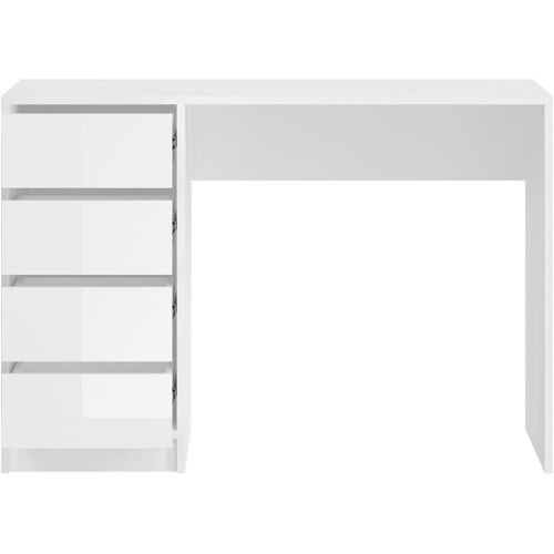 Welltime Schreibtisch WELLTIME „Pisa“ Tische Gr. B/H/T: 110 cm x 75 cm x 48 cm, weiß (weiß nb, hg, nb) Schreibtische Breite 110 cm, Tisch