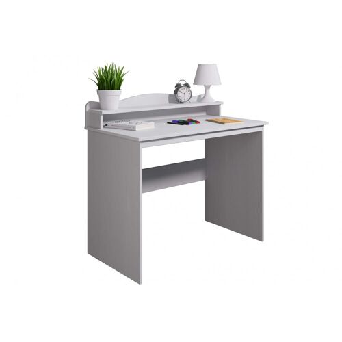 Home Affaire Schreibtisch HOME AFFAIRE „Lesve“ Tische Gr. B/H/T: 100 cm x 92 cm x 55 cm, weiß (weiß, weiß, weiß) Schreibtische aus massiver Kiefer, mit Schreibtischaufsatz