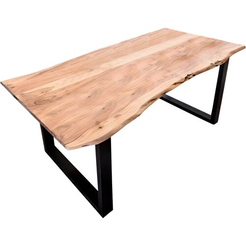 Sit Esstisch SIT „Tops&Tables“ Tische Gr. B/H/T: 200 cm x 77 cm x 100 cm, beige (natur) Esstisch Holz-Esstische Küchentisch Rechteckige Esstische Tisch mit Tischplatte aus Akazie Baumkante wie gewachsen