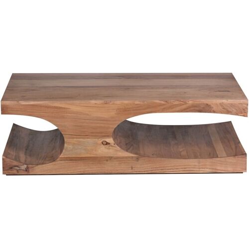 tinkaro Couchtisch eckig BALO Wohnzimmertisch Akazie Design Sofatisch holz