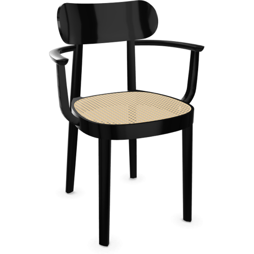 Thonet – 118 F Armlehnstuhl – schwarz