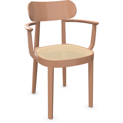 Thonet – 118 F Armlehnstuhl – rosa