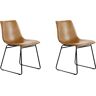 Stuhl KAYOOM "Caila 110" Stühle Gr. B/H/T: 56,5 cm x 80 cm x 48,5 cm, Metall, braun (hellbraun) Kayoom pflegeleicht, modern, strapazierfähig