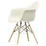 Vitra - Eames Plastic Armchair DAW, Ahorn gelblich / kieselstein (Filzgleiter weiß)