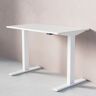 Direkt Interiör Höhenverstellbarer Schreibtisch - Standard, Größe 100x60 cm, Tischplatte Weiß, Untergestell Weiß