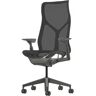 Herman Miller Cosm, High Back - Ergonomischer Bürostuhl, Farbe Carbon,  Armstütze Verstellbare Armstützen