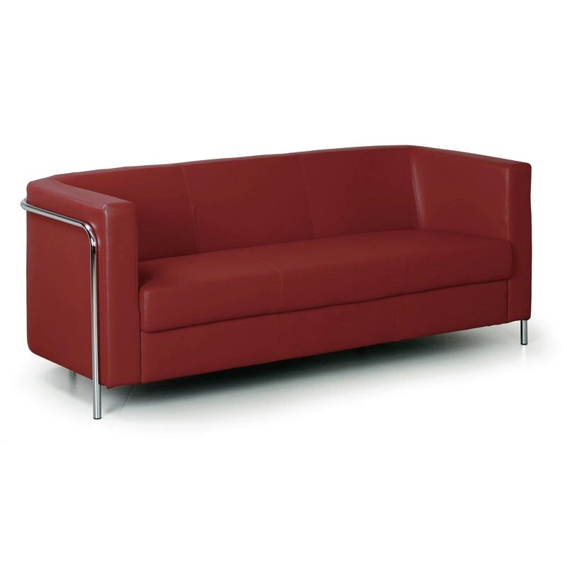 B2B Partner Sofa cube, 3 sitzflächen, rot