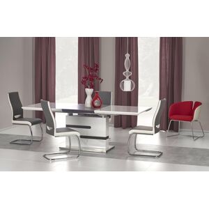 MONACO spisebord hvid 160-220cm med 4 spisestole