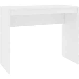 vidaXL skrivebord 90x40x72 cm konstrueret træ hvid