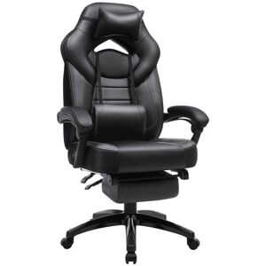 Rootz Living Rootz Gaming Chair - Kontorstol - Ergonomisk Gaming Chair - Esports Gaming Chair - Skrivebordsstol - Med Fodstøtte Og Nakkestøtte - Sort - 70 x 64 x (