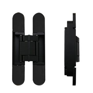 Shoppo Marte Three-Dimensional Adjustable Cross Hinge Folding Door Concealed Hinge, Specification: No. 4 Dumb Black 80kg