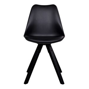 Homeshop Spisebordsstol Stol i sort med sorte træben - 1001023