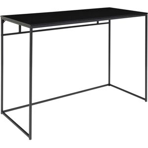 Homeshop Skrivebord med sort ramme og sort bordplade 100x45x75 cm - 2402050