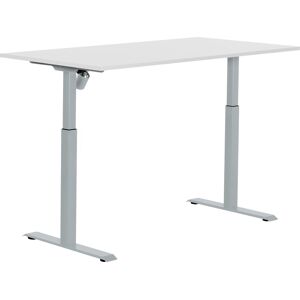 Sun-Flex Ii Hæve/sænkebord, 151x80, Hvid/grå